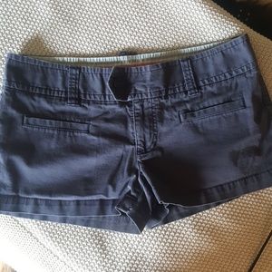 American Eagle Navy Stretch Khaki Shorts AEO